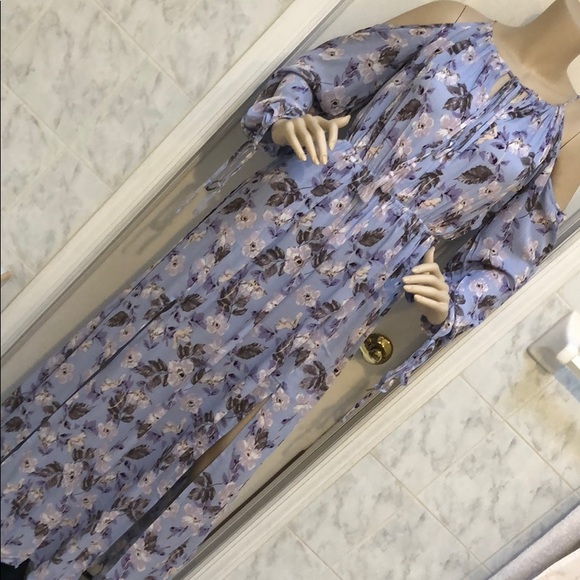 LILAC FLORAL MAXI DRESS - Picture 4 of 9